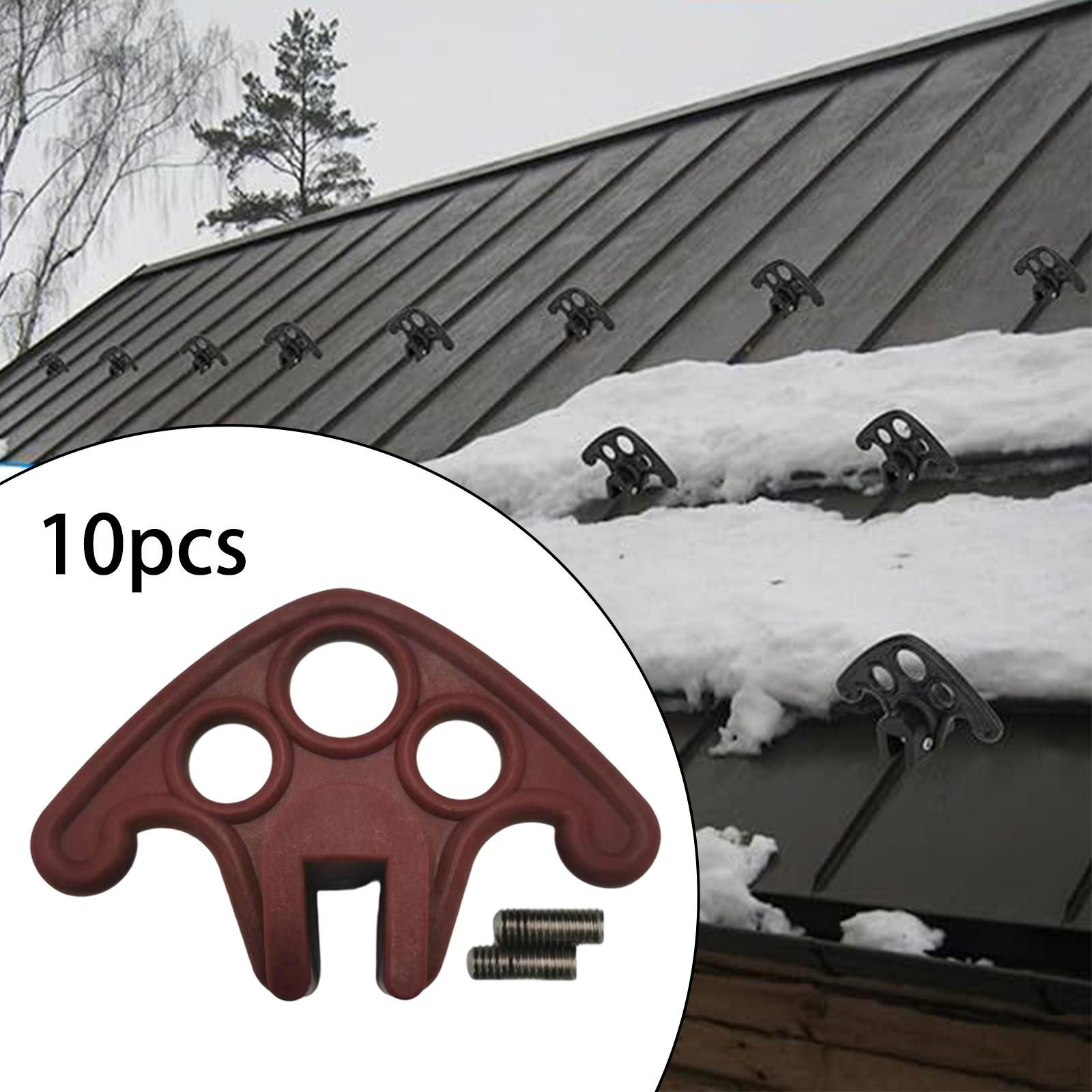 

10 Snow Grids for Roofs, Reusable Blockers, Practical, Easy to Install And Suitable коричневий
