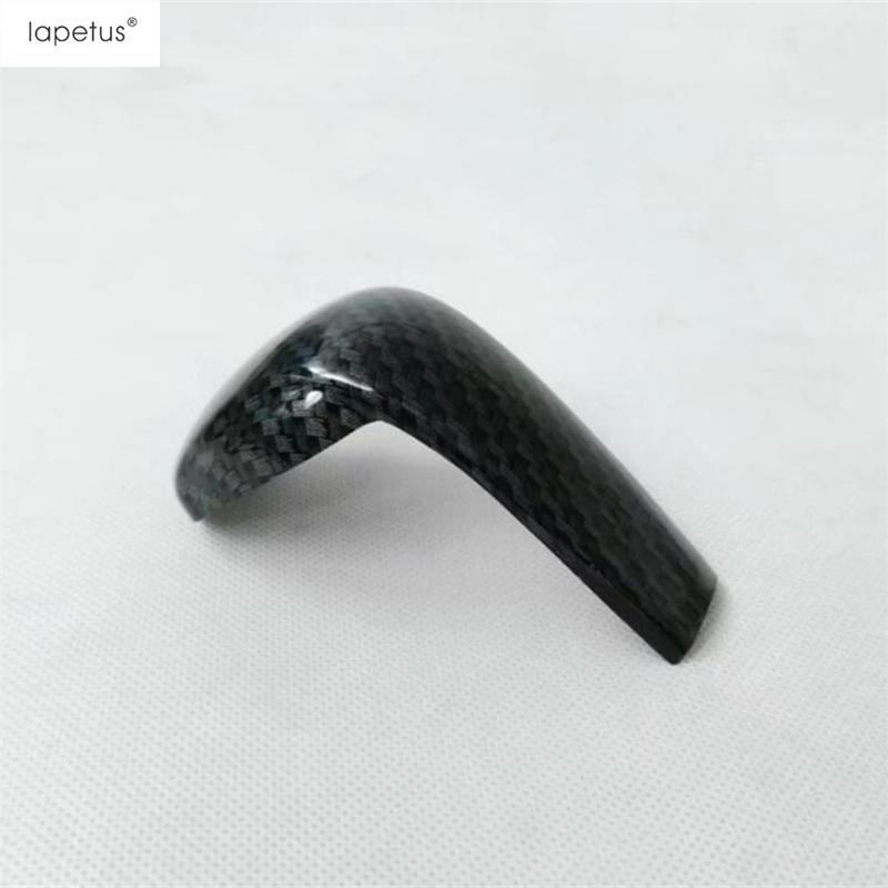 Gear Shift Knob Handle Decoration Cover Trim Carbon Fiber Style Accessories Interior Refit Kit For Mazda CX-3 CX3 2015 - 2024