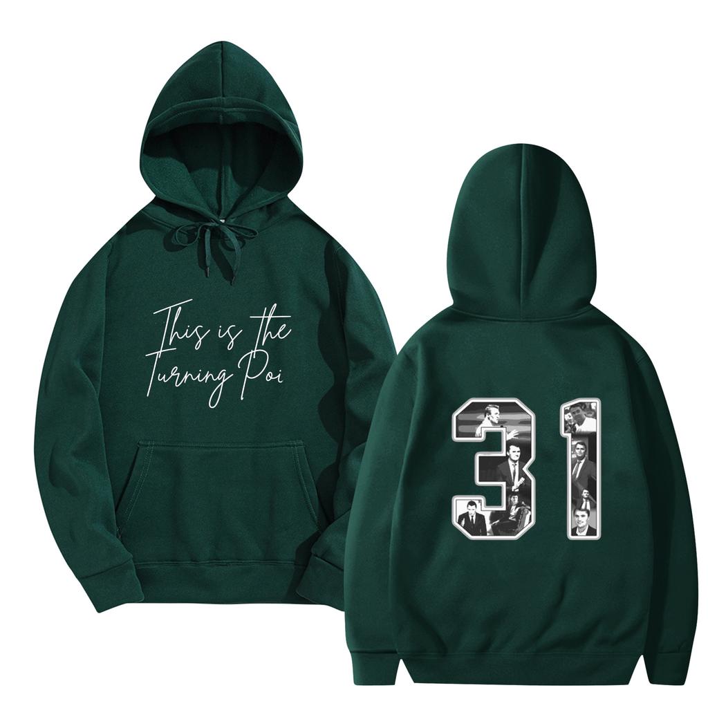 Women's And Men's  Fashionable Hooded Long Sleeved Printed Casual Pullover Unisex Sweatshirt Top