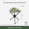 Portable Triangle Folding Chair - Lightweight, Easy to Store for Outdoor and Fishing