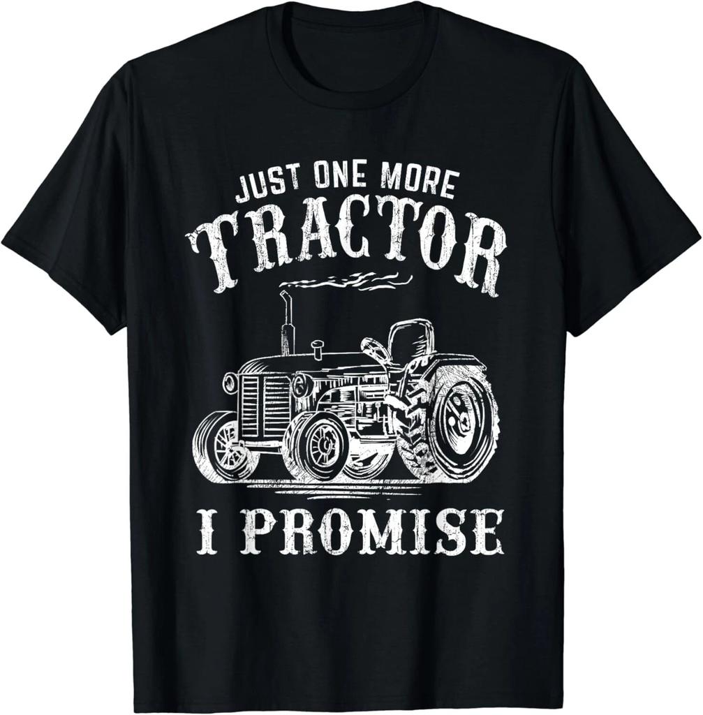 Nur noch ein Traktor, ich verspreche es! Lustiges Vintage-Landwirtschafts-Witzgeschenk Unisex-T-Shirt