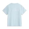 Li-Ning Comfortable Casual Simple Loose Round Neck Pullover Short Sleeve T-Shirt Women Tops Clear-Spring-Blue AHSV286-2