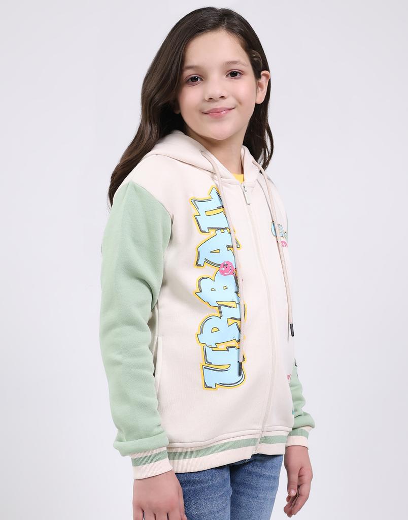 MONTE CARLO Girls Hooded Neck Full Sleeve Sweatshirt