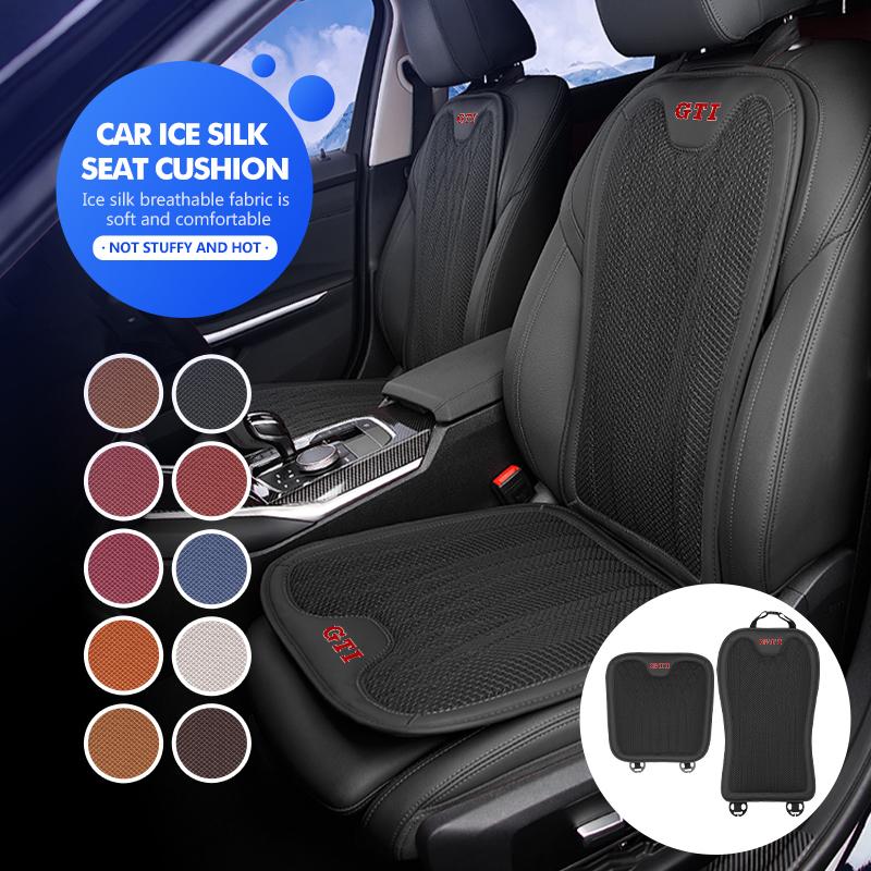 TMBCU1 Breathable Car Seat Cushion Ice Silk Auto Chair Pad Accessories For Volkswagen VW Jetta Golf4 5 6 Beetle CC B5 B6 B7 EOS GTI MK2