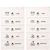 1/5 Sheets Baby Clothes Stickers Home Decor Wardrobe Sticker Decal Bedroom Mural Cabinet Classification Cartoon Stickers