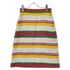 Gucci 739409 Multicolor Striped Linen Skirt Skirt 36 multicolorUsed
