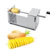 Stainless Steel Twisted Potato Slicer Wear Resistant Household Spiral Potato Cutter Manual French Fry Cutter Snack Preparatio