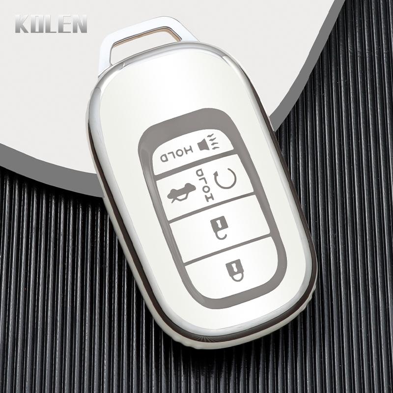 

Tpu Car Remote Key Case Cover Shell Fob For Honda Crv Civic Accord Cr-V 5 Button Keyless Holder Shell Protector Accessories