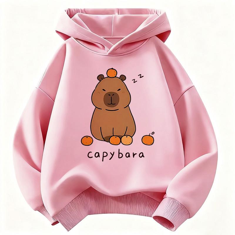 Trendiger Capybara Lustiger Kinder Hoodie Sweatshirt Süßer Harajuku Hoody Für Jungen Mädchen Herbst Frühling Lässige Hoodies
