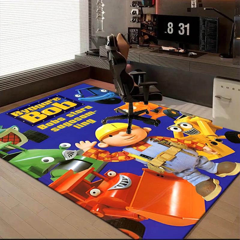 The Builder's Adventure Floor Mat for Living Room, Game Rooms, Office, Bedroom, Office Floor Mat Playful Design, Christmas fan gifts