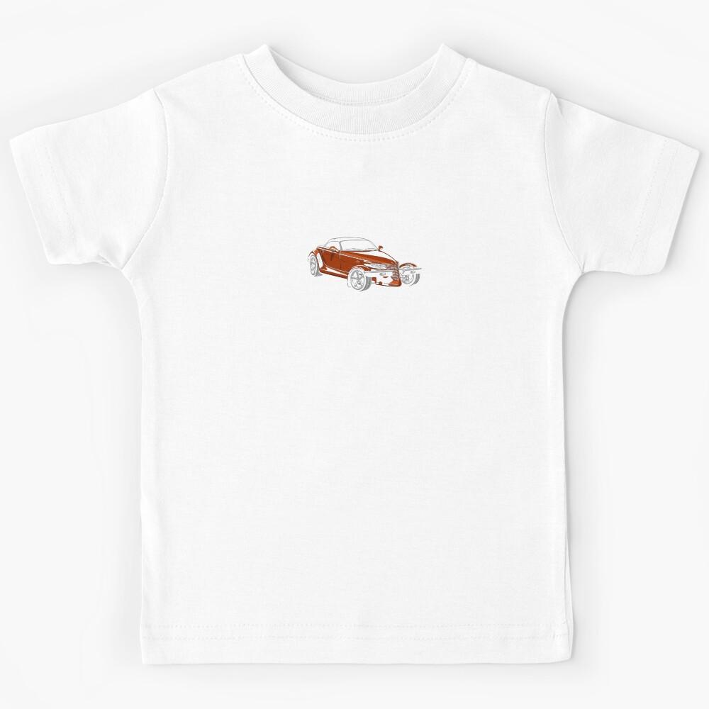 Plymouth Prowler – Orange Neo-Retro Hot Rod Roadster Illustration Kids T-Shirt 140