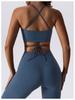 Cross-Border Sexy Deep V Yoga Top & High Waist Flare Pants Set for Women
