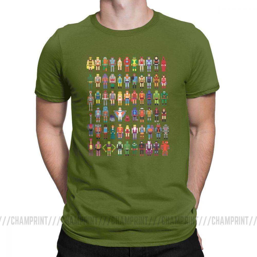 Vintage 8 Bit Of The Universe T Shirt Men O Neck Cotton T Shirt Short