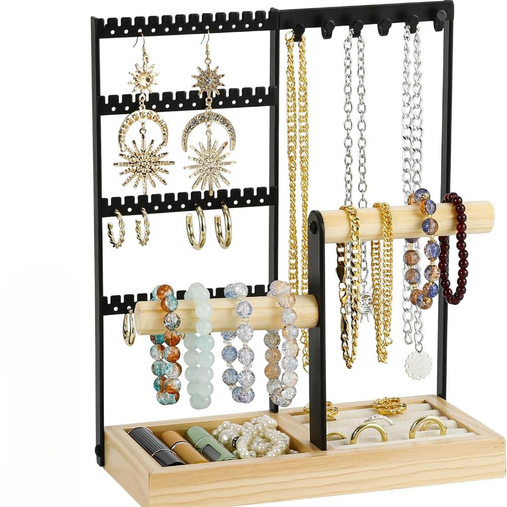 Jewelry Stand, Jewelry Tree, Chain Stand, Earring Stand, Jewelry Storage, Jewelry Holder, Jewelry Stand for Chains, Earrings, Rings, Watches,