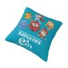 Rpg and Cats Pillowcase Polyester Cushion Cover Gift Throw Pillow Case Cover Home Zipper