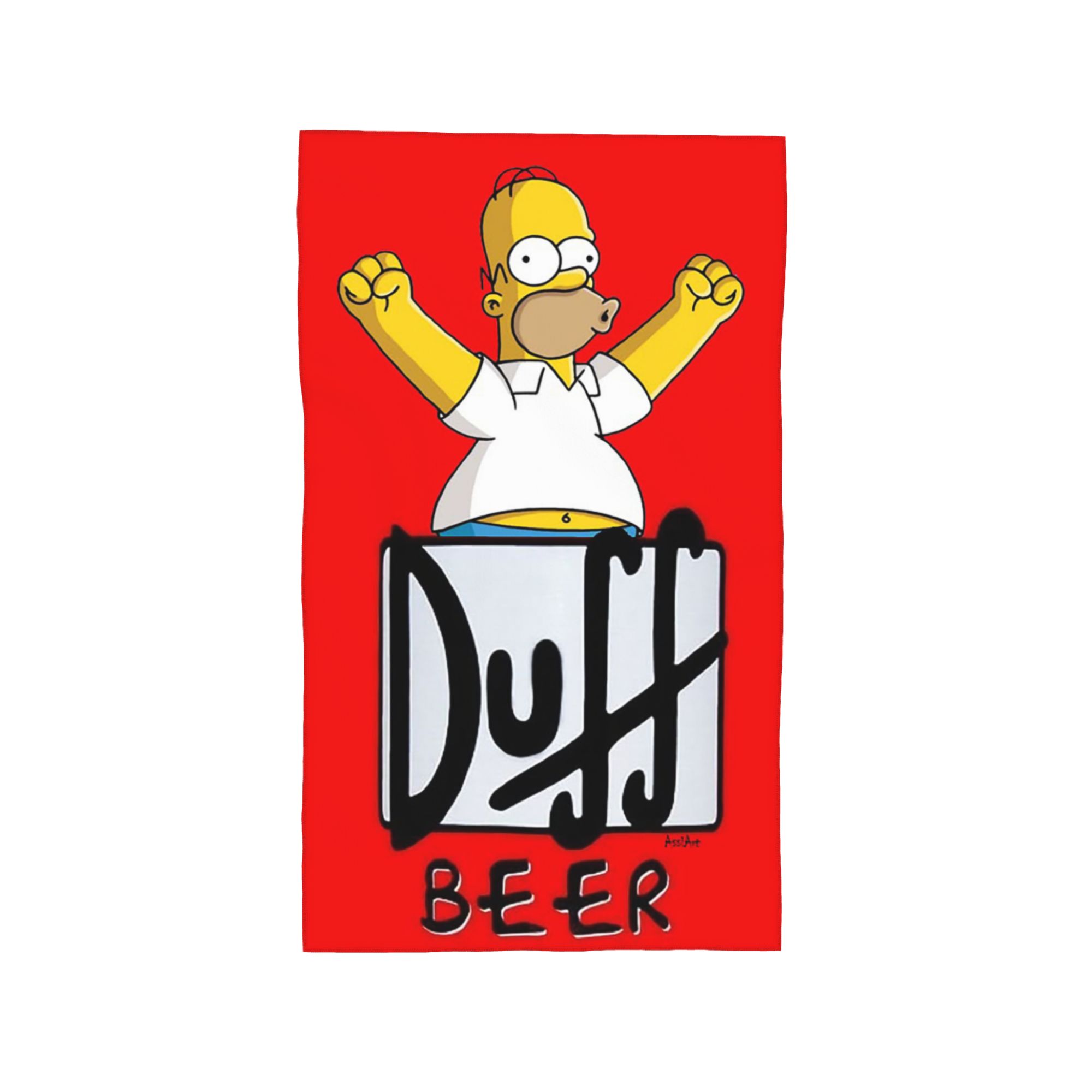 

Duff Beer Soft Face Towel Quick Dry Pool Bath Cotton Towels Absorbent W30*H60(CM)