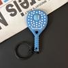 PVC Tennisracket Nyckelring Mjukt Gummiracketväska Hänge Kreativitet Sport Nyckelring Mode Gåvor