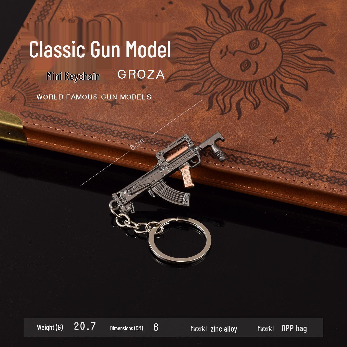 

PUBG Peace Elite GROZA Mini Gun Pendant - Non-Fireable Model