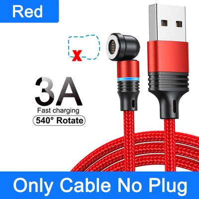 540 Obrót Magnetyczny Kabel 3A Szybkie Ładowanie Typ C Kabel Do Xiaomi Samsung Micro USB Kabel Danych Magnetyczna Ładowarka Do iPhone'a 14