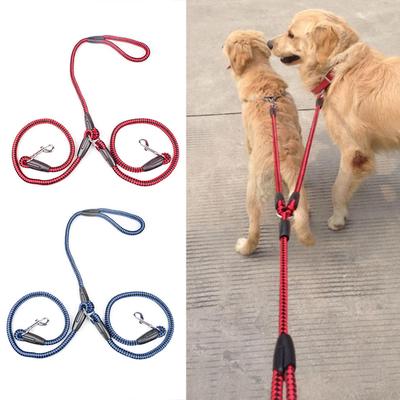 Naylon Kurdele Çift Köpek Tasması Örgülü Karma Eğitim Çekiş Köpek İpi