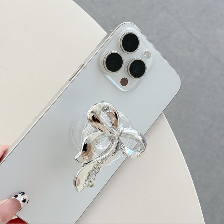Korean Iridescent Bow Phone Holder & Desktop Stand