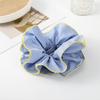 Plaid Big Hair Scrunchie Elastic Hairband Fashion Hair Rope  Women