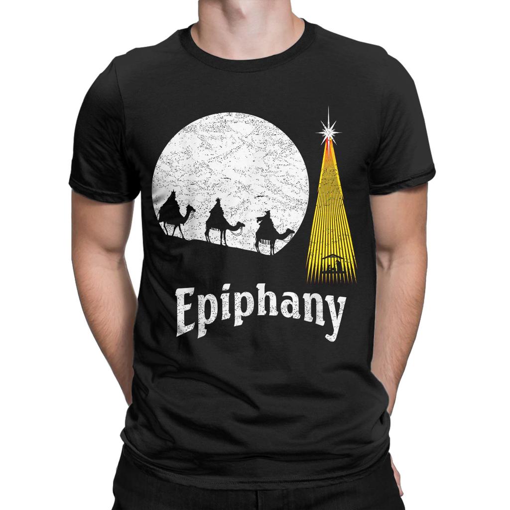 Funny Wise Men Epiphany Three Kings Day T-Shirts Men Round Neck Cotton T Shirt Christian Short Sleeve Tees Party Clothing