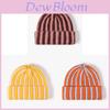 Korean Style Color Block Double Layer Knitted Hat For Winter Warmth And Fashion