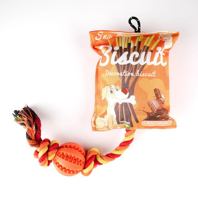

Pet Supplies New Arrival Dog Potato Chips Toys Sound Relieving Stuffy Molars Cotton String Patchwork Medium and Large Interactive Toys COTTON Rope Potato Chips Orange