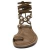 Zara Retro Versatile One-Strap Sandals Women Sandals Brown 3640510700