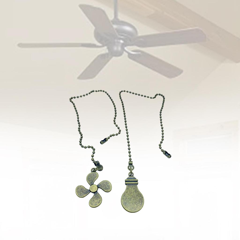 Ceiling Fan Pull Chain Ornaments Fan Extension Chain for Lamp Ceiling Fan