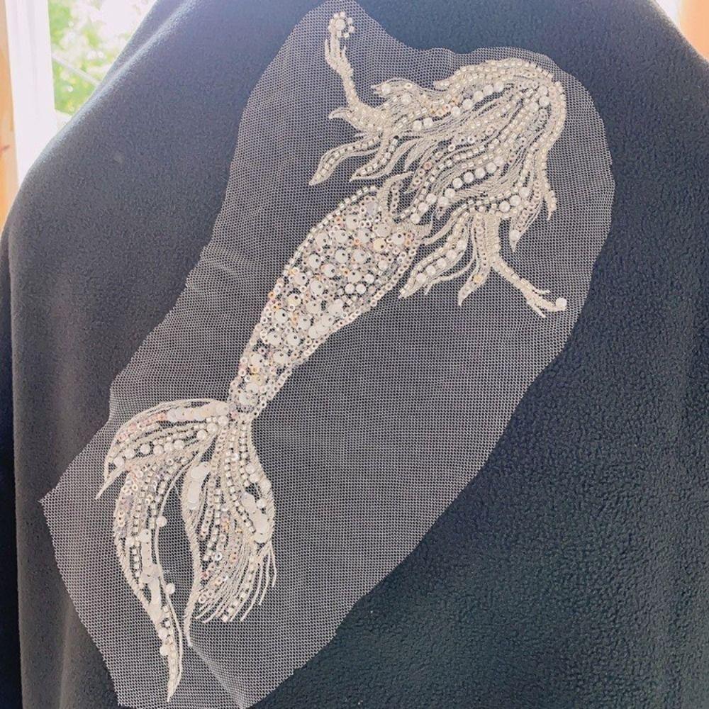 

Вышивка Русалка Патчи Бисер Русалка Аппликация Одежда Аксессуар Шитье