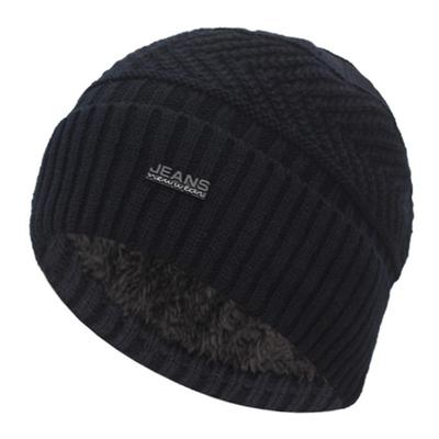 Unisex Add Pelzgefütterte warme Wintermützen Stilvolle Beanie-Mütze für Männer Frauen Outdoor-Sport-Strickmütze