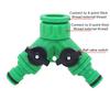 2-Way Garden Tap Water Splitter 1/2" 3/4" Female Thread Y Type Watering Adjustable Switch Controller Valve