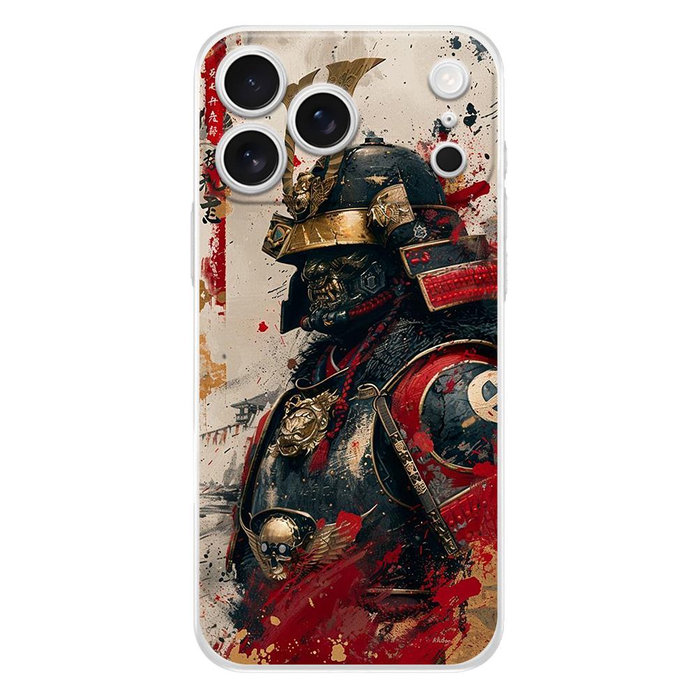 Soft Phone Case For iPhone 17 Air 16E 16 11 15 14 Pro MAX 12 13 7 8 Plus SE Easter Cover Protection Japanese Bushido Samurai