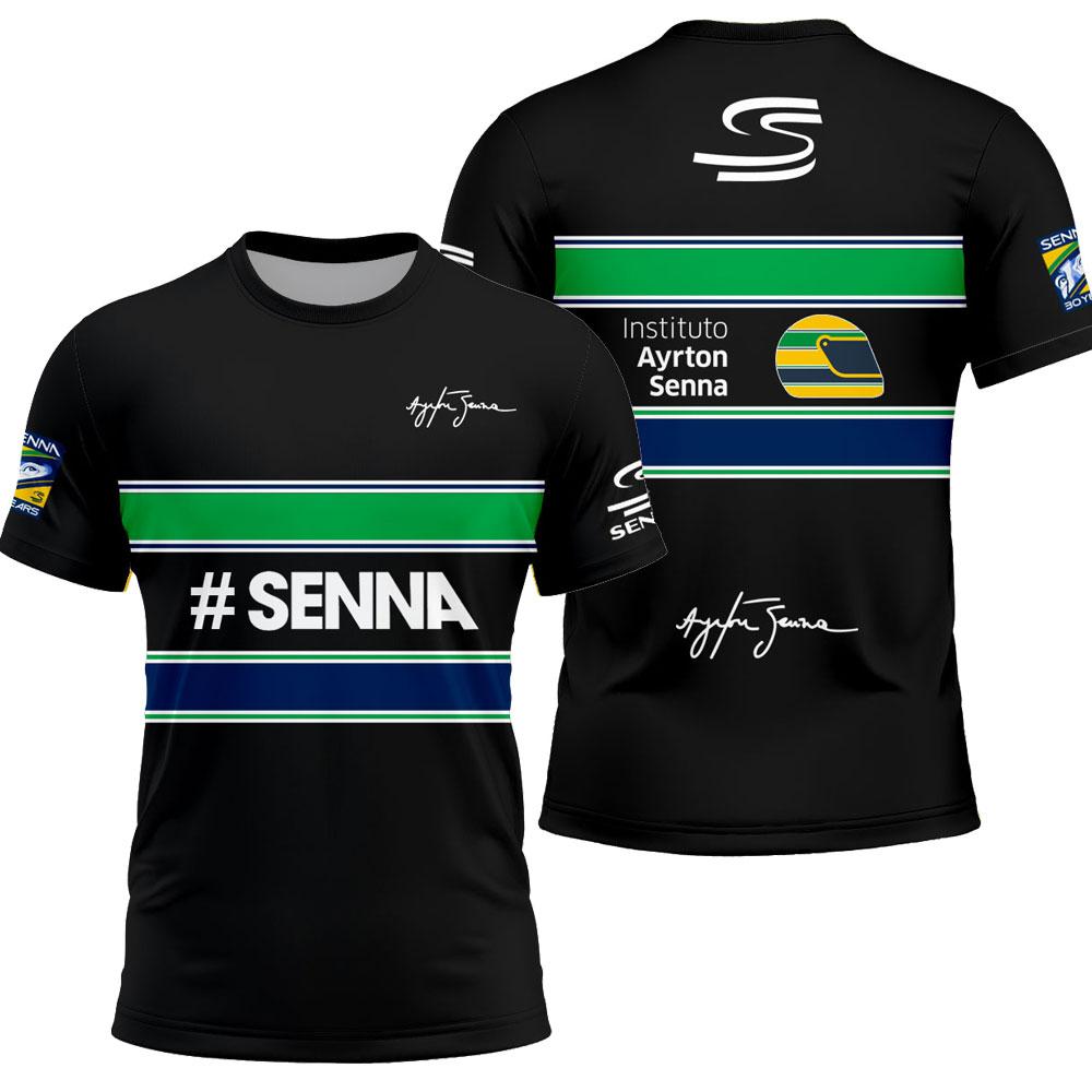 

Ayrton Senna 12 Driver Enthusiast Motorsport Fans Men T-shirt Summer Short Women Tee Shirts 2025 New Children Clothes Tops XXS