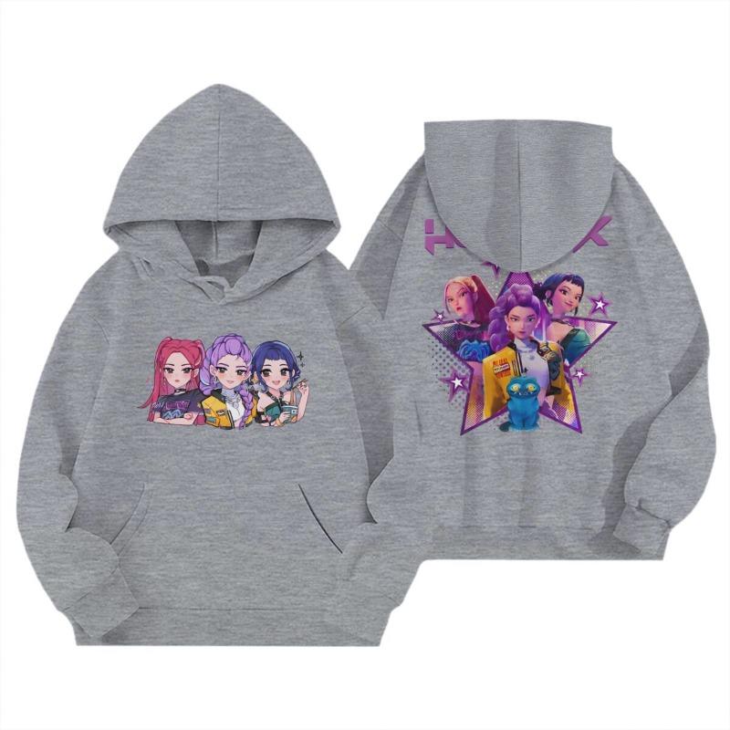 Children's Hooded Sweatshirt Wizard Sisters Cartoon Cute Print Winter Fashion Warm Sweatshirts
