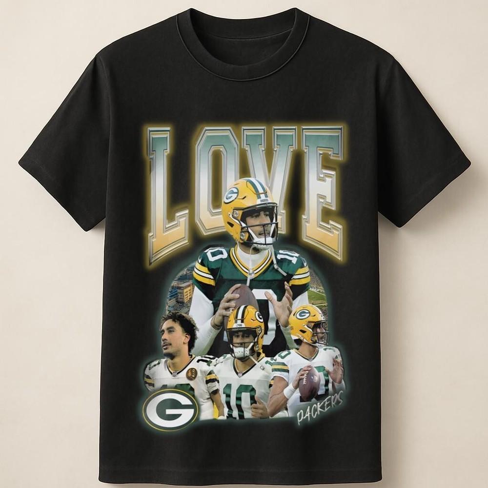 LOVE Green Bay Football QB Legend Tribute T-Shirt Unisex T-Shirt M