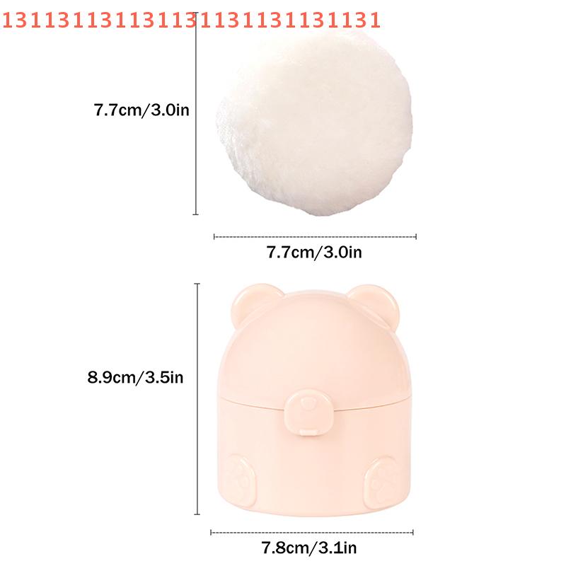 Für Kinder Puderpuder Nachfüllbox Bärenform Babypuder Leere Box Multifunktionaler Aufbewahrungsbehälter