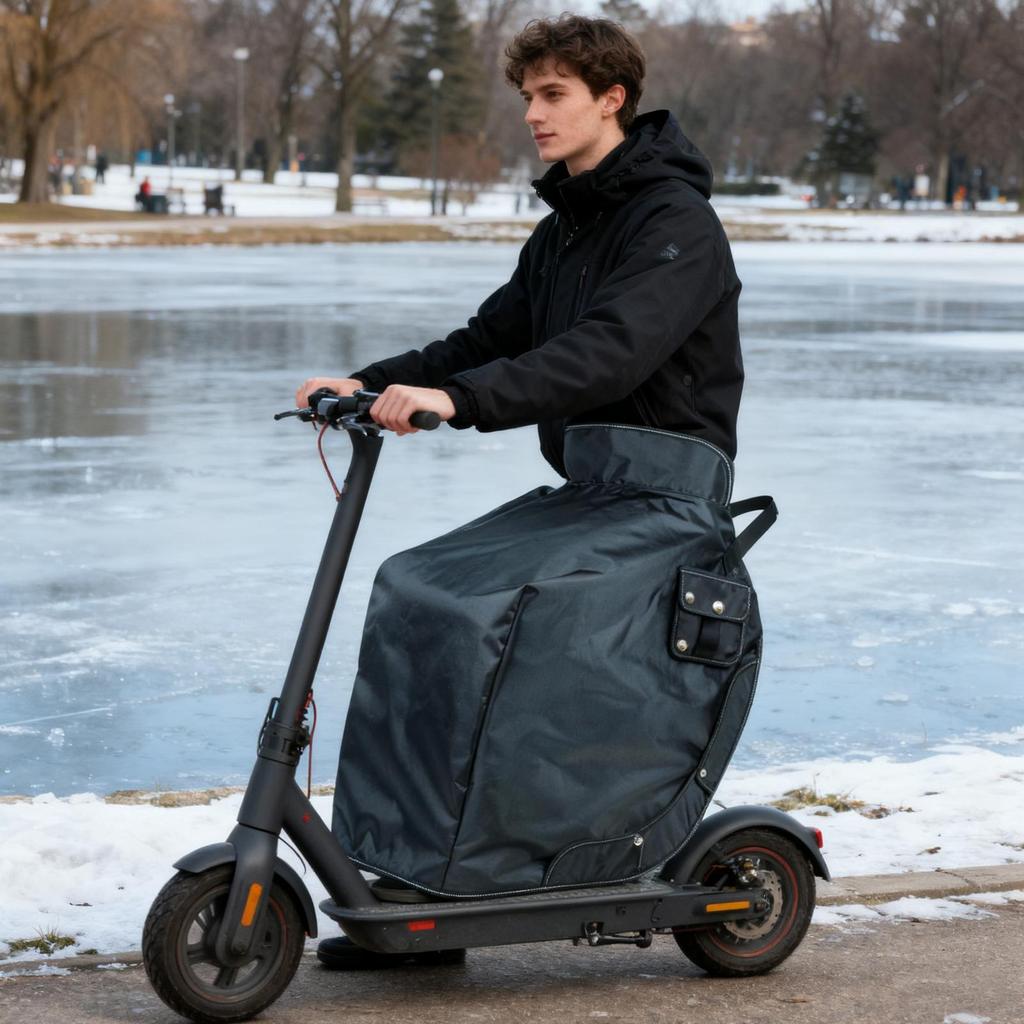 Winter Scooter Blanket Waterproof Warm Electric Scooter Apron Lap Cover For Women Men Adults Outdoor Rides Motorcycle Cycling