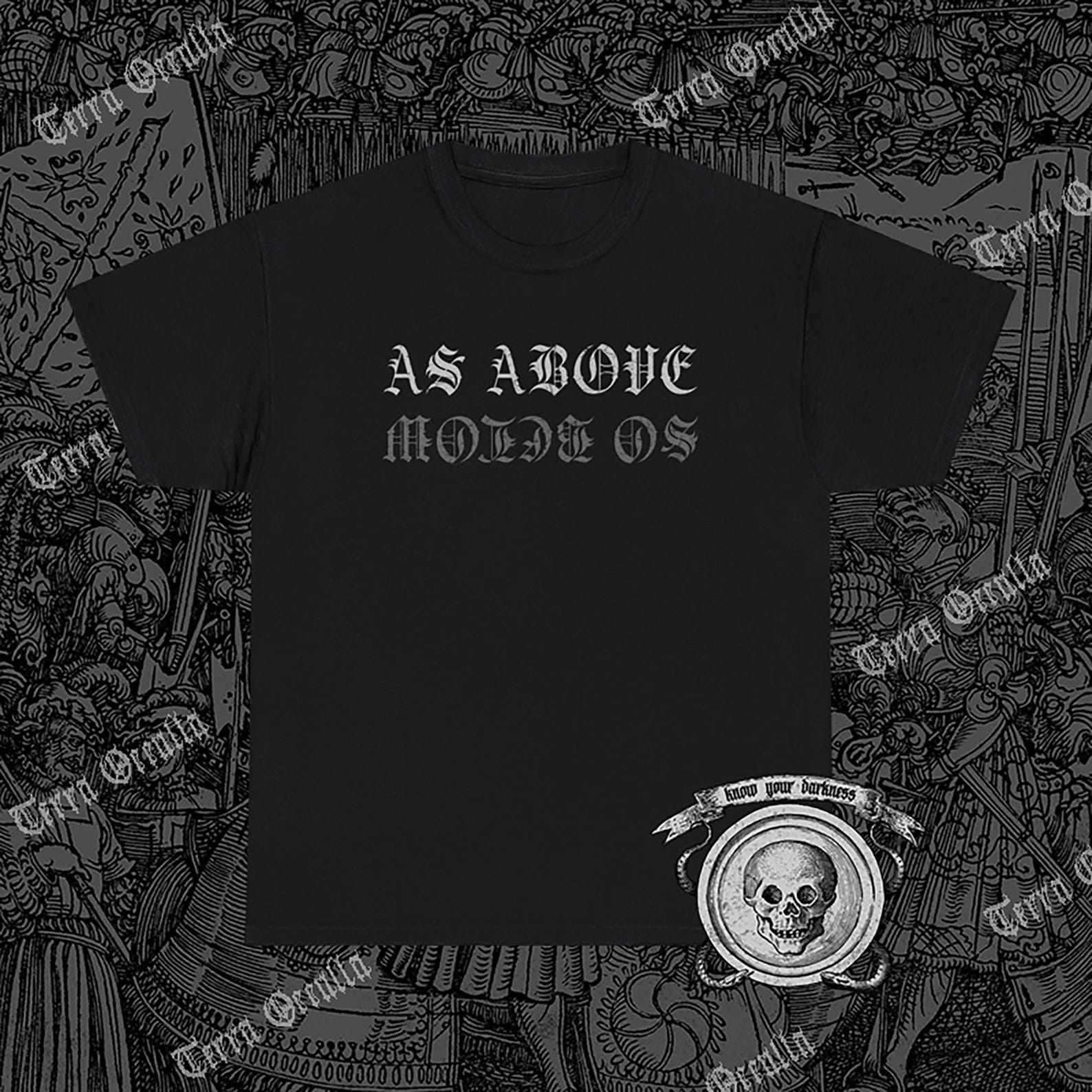 As Above So Below Shirt, Alchemy, Hermetic, Hermes Trismegistus S