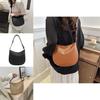 Stylish Spring Womens Shoulder Bag Classic Chic Pu Fabric Small Handbag In Black Khaki Brown And White