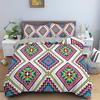 Geometric Duvet Cover Set Colourful 3D Design Polyester Comforter Cover Bedding Set King Queen Twin Full Size For Kids Teens Boy