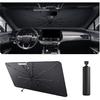 2025 Upgrade Car Windshield Sun Shade Windshield Sunshade Umbrella [Star Fabric] Protect Car from Sun Rays&Heat Damage Keeps Vehicle Cool, Spring