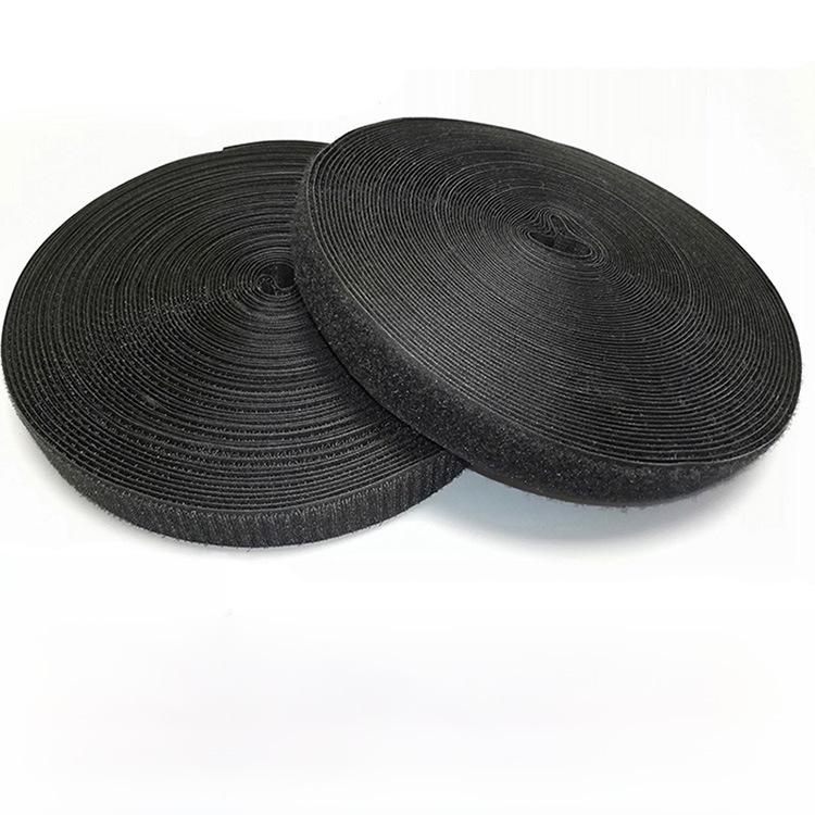 Bandă Velcro colorată, alb-negru, din nailon, pentru îmbrăcăminte și încălțăminte 