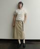 COVERNAT WOMAN Crop Pearl Copper Logo Half Sweatshirt Ivory