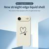 For iPhone 17 Air Case Black Love Pattern Printing Straight Edge TPU Phone Back Cover