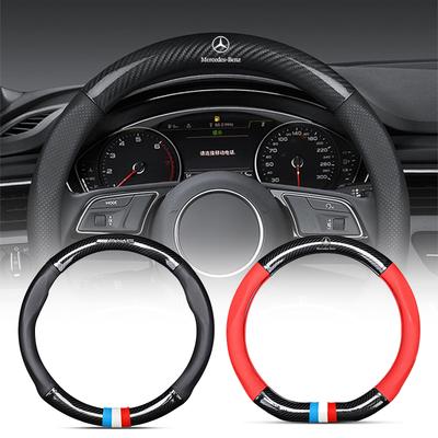 Funda para Volante de Coche Transpirable Antideslizante Cuero PU Cubierta para Volante Para Mercedes Benz AMG GLE GLS GLC CLA GLB ML C500 C200 C300 W204 W206 W205