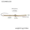 Personalized 18K Gold Electroplated Stainless Steel Knot Chain Bracelet: Modern Versatile European & American Hand Jewelry.