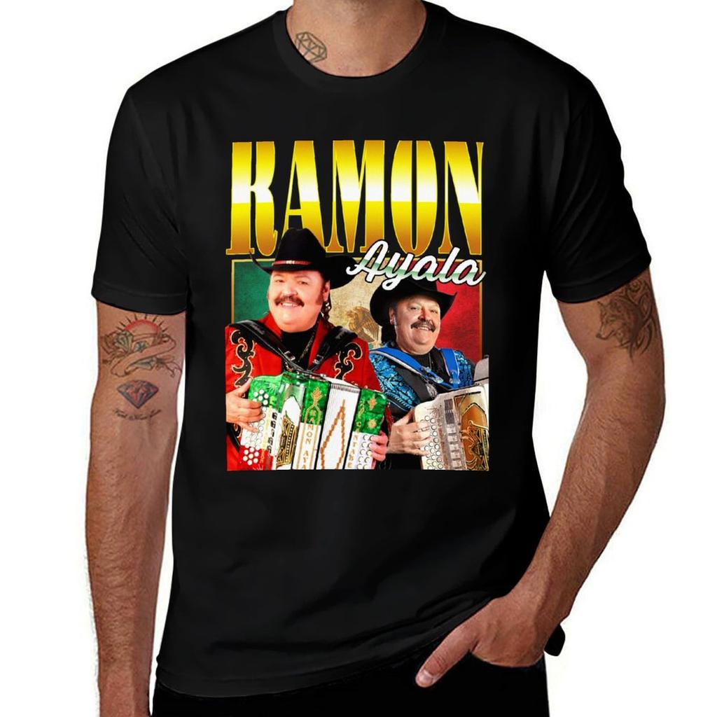 Ramn Ayala Vintage Retro Design TShirt Everyday Wear Basic Short Sleeve Top